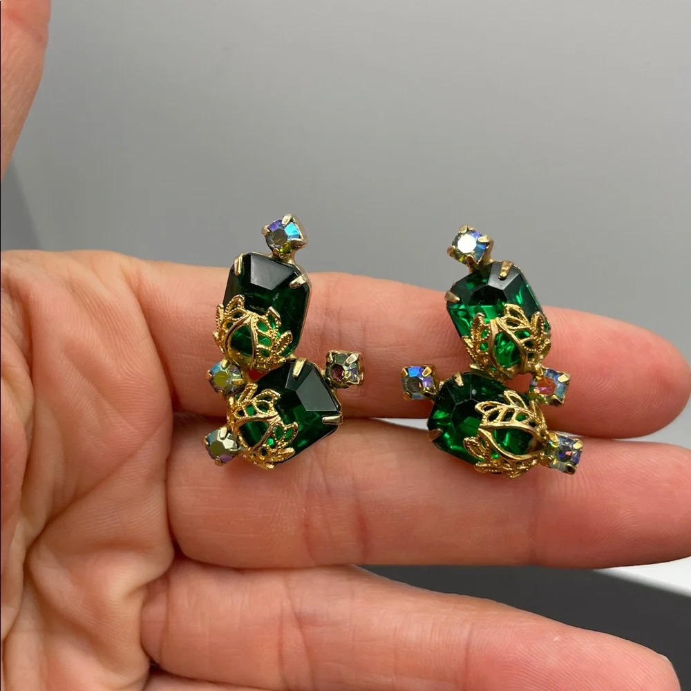 Juliana clamper bracelet and earring set vintage and verified - Picture 5 of 6